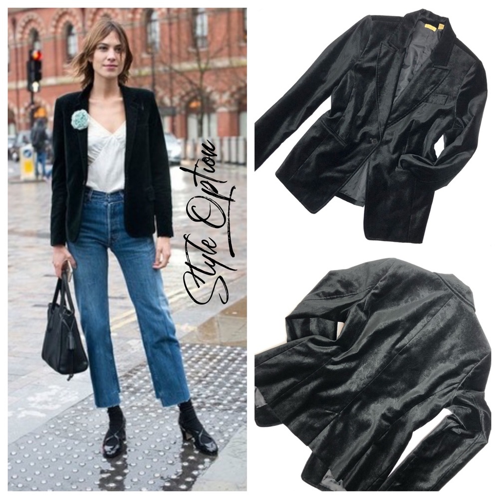 Velour Black Velvet with Gentle Paisley imprint 10